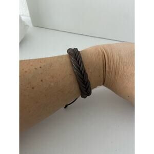 Brown cord bracelet